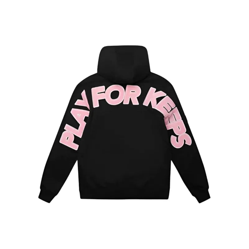 GEEDUP PLAY FOR KEEPS HOODIE 'PINK/BLACK'
