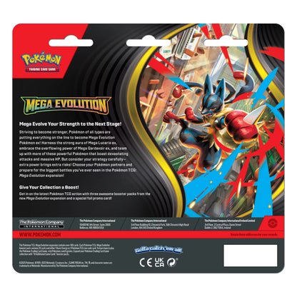 Pokemon Trading Card Game: Mega Evolution Three-Booster Blister Pack - Assorted (GOLDUCK)