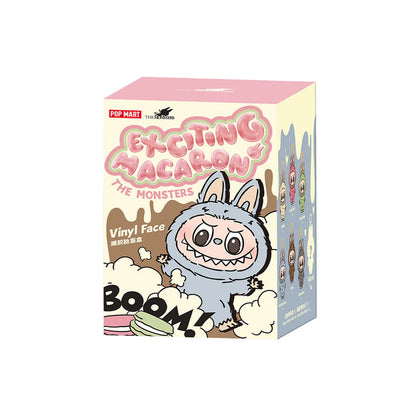 Pop Mart The Monsters Labubu Exciting Macaron Series Vinyl Plush Pendant Face Sealed Case (Single Blind Box)