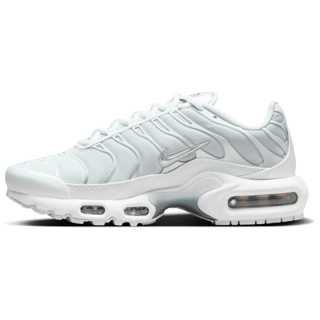 NIKE AIR MAX PLUS TN 'WHITE METALLIC SILVER'