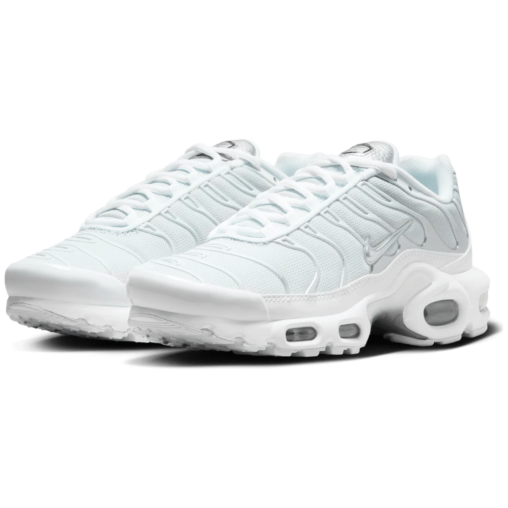 NIKE AIR MAX PLUS TN 'WHITE METALLIC SILVER'