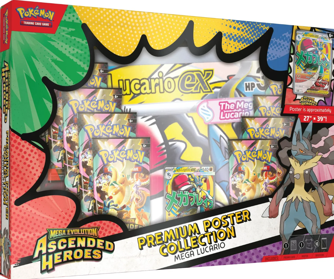 Pokémon TCG Ascended Heroes – Premium Poster Collection - Mega Lucario