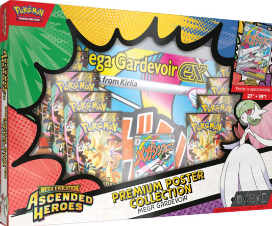 Pokémon TCG Mega Evolution Ascended Heroes Premium Poster Collection Mega Gardevoir ex