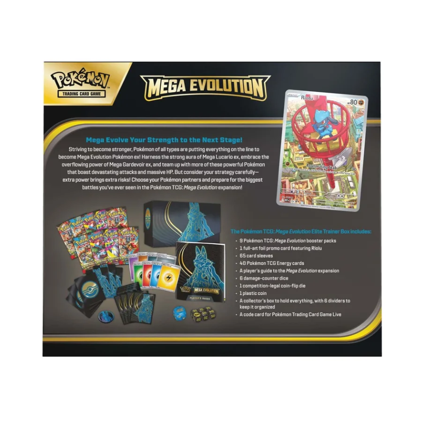Pokémon TCG Mega Evolution Elite Trainer Box (Mega Lucario)
