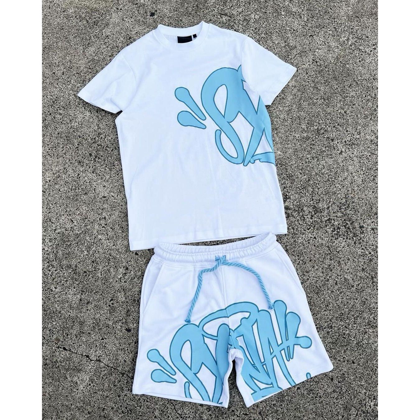 SYNA WORLD LOGO TWIN SET - WHITE/BLUE