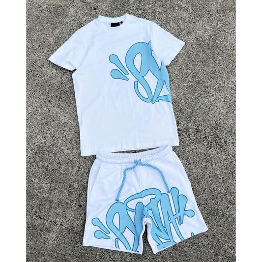 SYNA WORLD LOGO TWIN SET - WHITE/BLUE